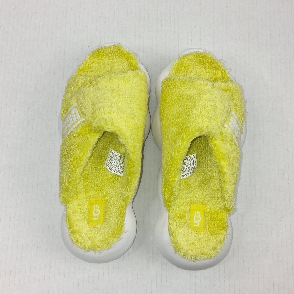 Ugg Sugarcloud Yellow Slide Platform Sandals - image 4